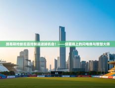 路易斯抢断后直传制造进球机会！——绿茵场上的闪电侠与智慧大师